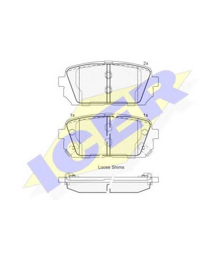 ICER Колодки дисковые