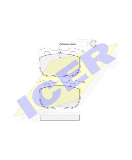 ICER Колодки дисковые