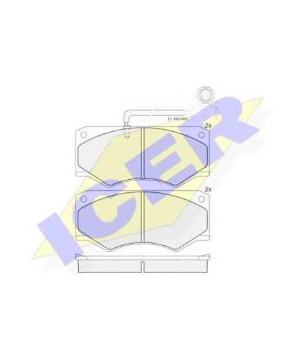 ICER Колодки дисковые