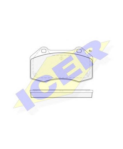 ICER Колодки дисковые