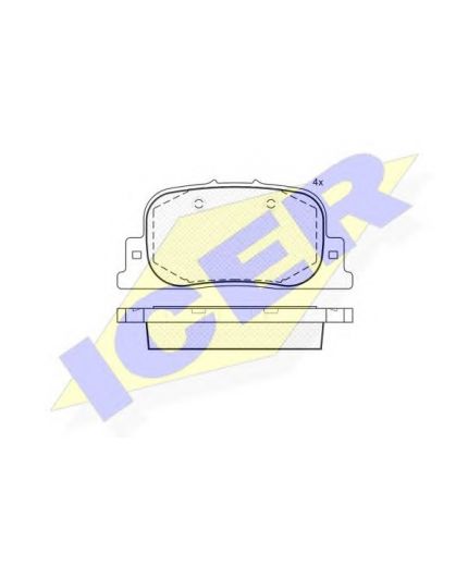 ICER Колодки дисковые