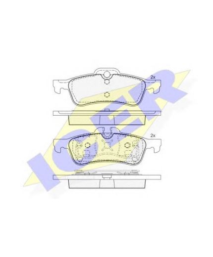 ICER Колодки дисковые