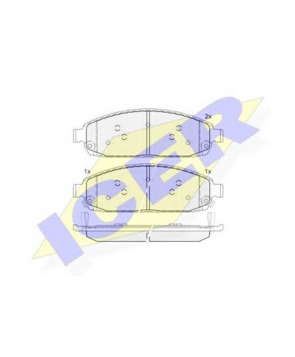 ICER Колодки дисковые