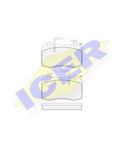 ICER Колодки дисковые