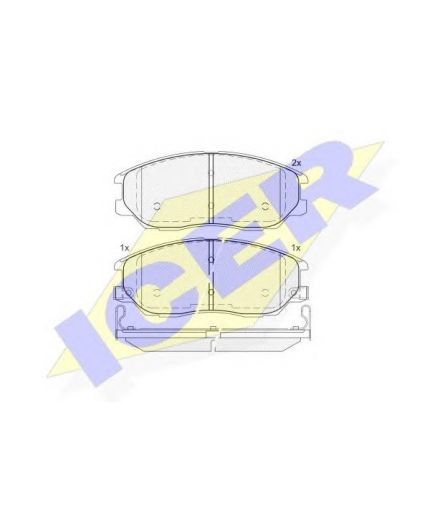 ICER Колодки дисковые