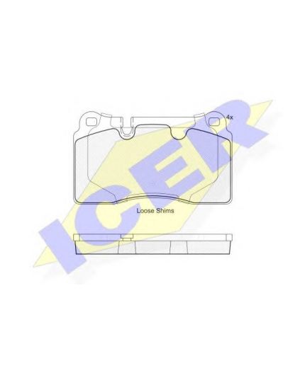 ICER Колодки дисковые