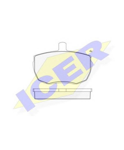 ICER Колодки дисковые