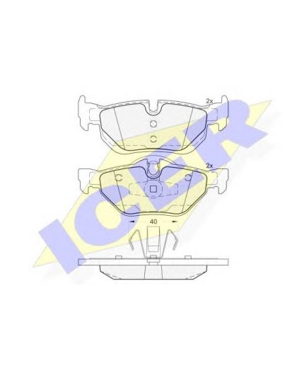 ICER Колодки дисковые