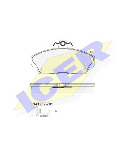 ICER Колодки дисковые