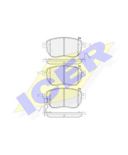 ICER Колодки дисковые