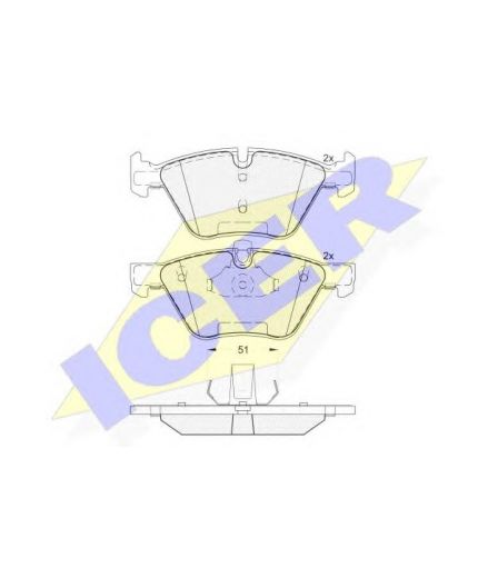 ICER Колодки дисковые