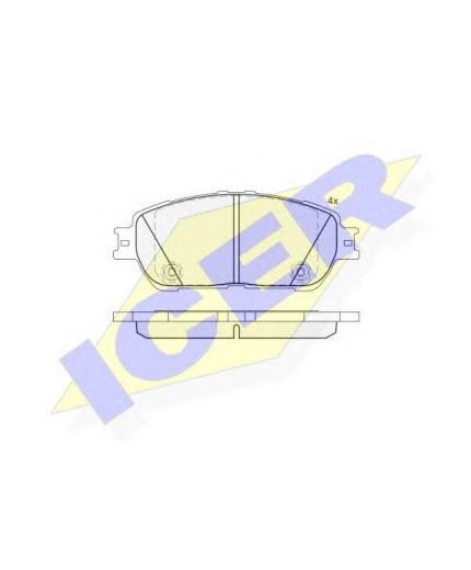 ICER Колодки дисковые