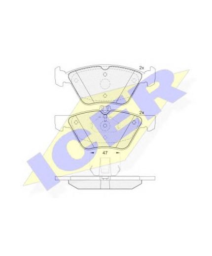 ICER Колодки дисковые