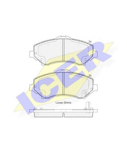 ICER Колодки дисковые передние Фото 2