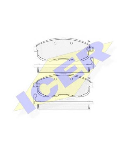 ICER Колодки дисковые