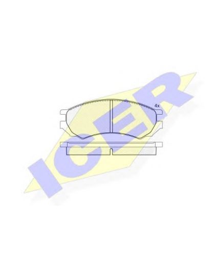 ICER Колодки дисковые