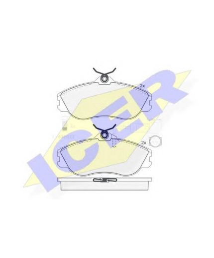 ICER Колодки дисковые