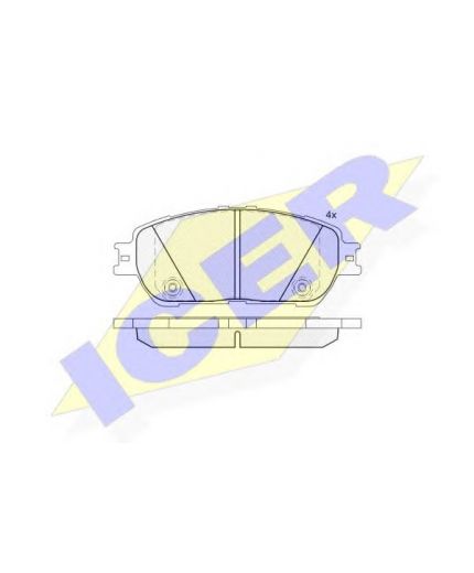 ICER Колодки дисковые