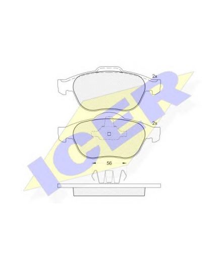 ICER Колодки дисковые