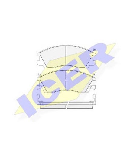 ICER Колодки дисковые