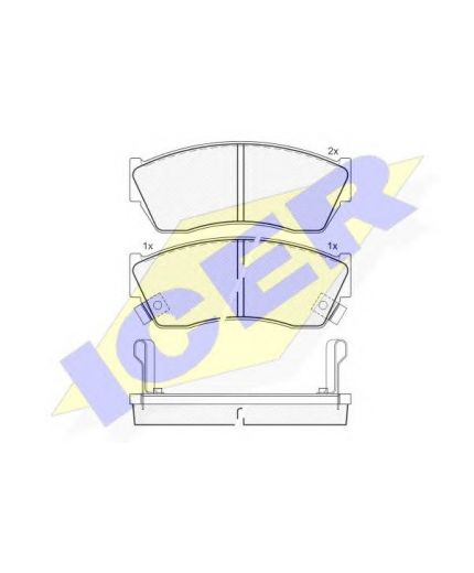 ICER Колодки дисковые