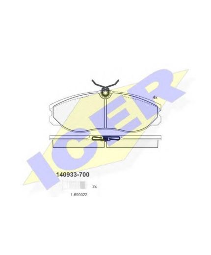 ICER Колодки дисковые Фото 2