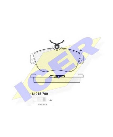 ICER Колодки дисковые