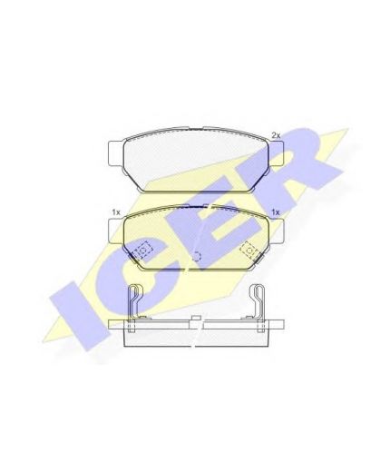ICER Колодки дисковые