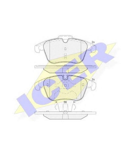 ICER Колодки дисковые