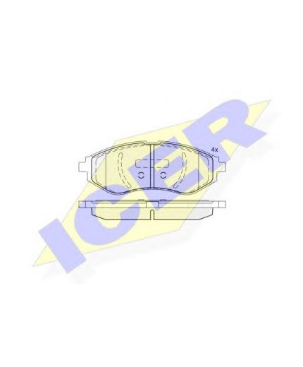 ICER Колодки дисковые