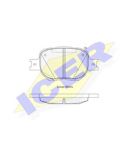 ICER Колодки дисковые