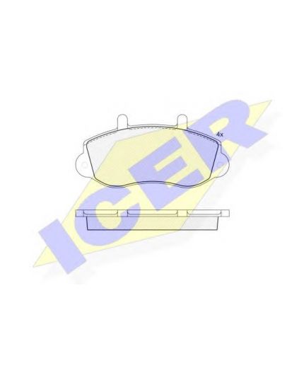 ICER Колодки дисковые