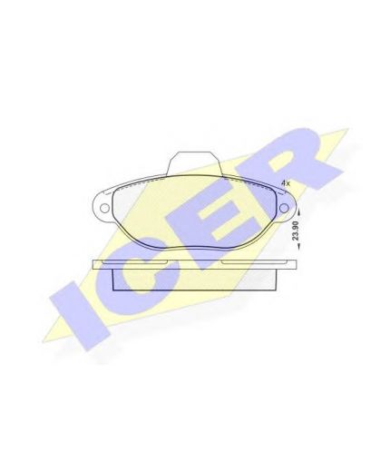 ICER Колодки дисковые