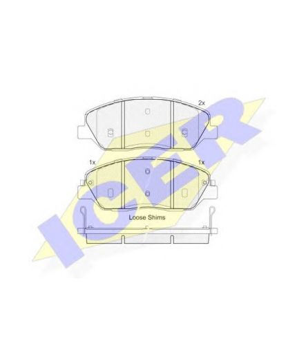 ICER Колодки дисковые Фото 2