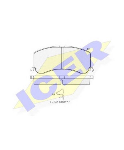 ICER Колодки дисковые