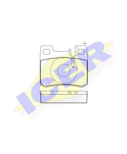 ICER Колодки дисковые