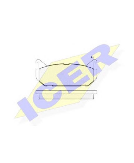 ICER Колодки дисковые