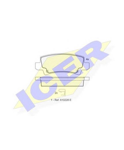 ICER Колодки дисковые Фото 2