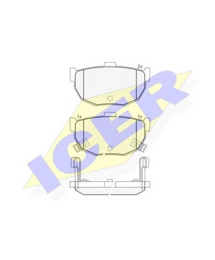 ICER Колодки дисковые Фото 2