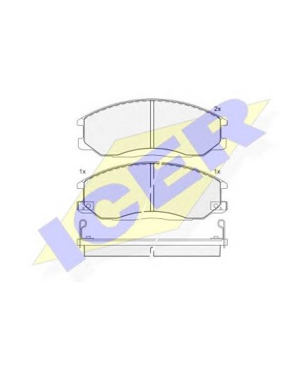 ICER Колодки дисковые