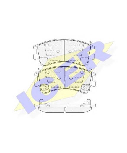 ICER Колодки дисковые