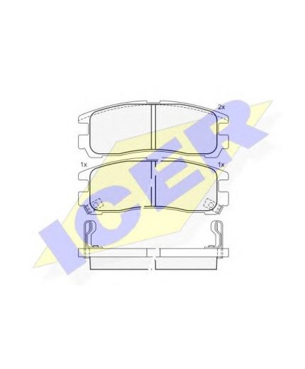 ICER Колодки дисковые