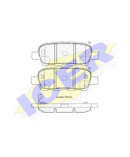 ICER Колодки дисковые