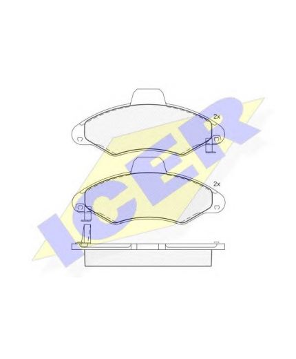 ICER Колодки дисковые