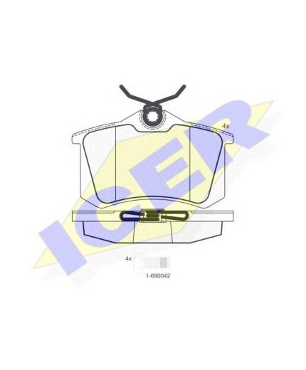 ICER Колодки дисковые