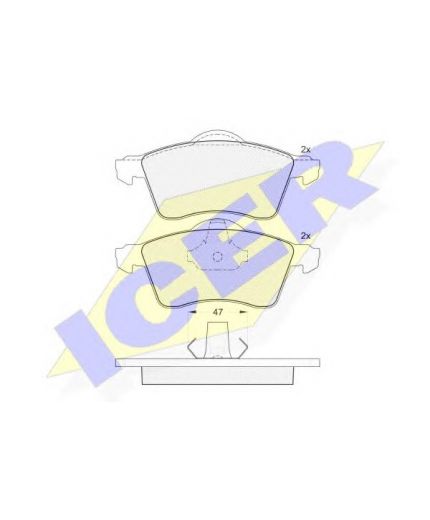 ICER Колодки дисковые