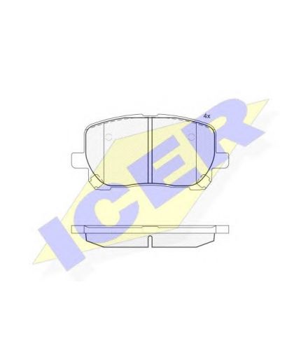 ICER Колодки дисковые
