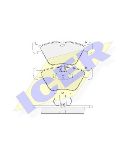 ICER Колодки дисковые