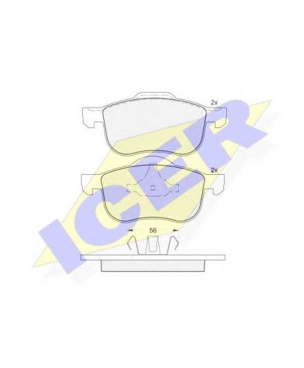 ICER Колодки дисковые передние Фото 2