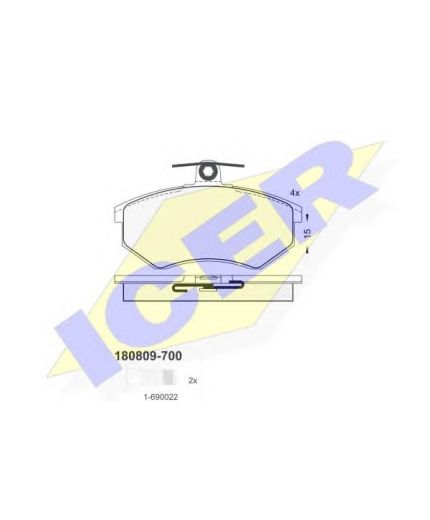 ICER Колодки дисковые Фото 2